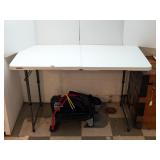 Small Adjustable Height Folding Table; approx. 2