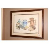 Framed Don Ensor Print 'Yule Enjoy'; approx. 23