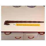 Vintage Wooden Carved Swagger Stick (possibly a