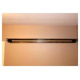 Wooden Quilt Hanger w/ shelf; approx. 72 in L
