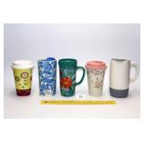 Group of Ceramic Coffee Cups & Mugs; including