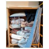 Wooden Clothes Storage Cabinet w/ Clothes Bar;