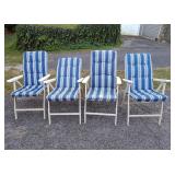 (4) Folding Patio Chairs        Located in Garage