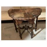 Antique Half Circle Side Table