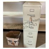 HON 4 Drawer File Cabinet and Hanging File Folders