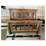 Queen Size Rustic Log Bed