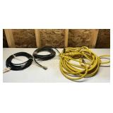 Air Hose and 2 Pressure Washer Hoses