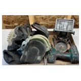 Knee Pads, Cordless Drill,  Work Light, and More