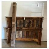 Queen Size Rustic Bed Frame