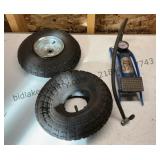Small Tires and Tire Pump