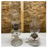 2 - Small Hurricane Lamps