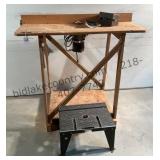 Porter-Cable Router in Homemade Table
