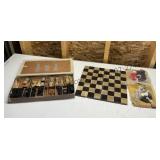 Vintage Stone Chess Set and More
