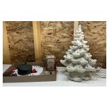Ceramic Christmas Tree and Decor