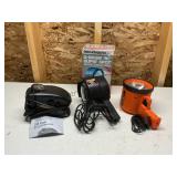 Spotlights and Small Air Compressor