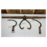 Antique Timber Carrier and Sickles