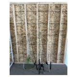 Fishing Rods, Reels, & Net