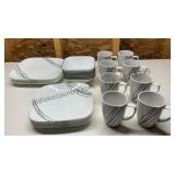 Corelle "Simple Sketch" Dish Set