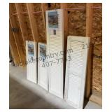 White Vinyl Shutters