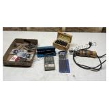 Chainsaw Sharpening Tool, Bits, and Stamp Set