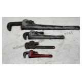 Assorted Adjustable Pipe Wrenches