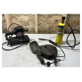 Trouble Light, Sander, and Torch