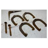 Game Horseshoes and Other Metal Pieces