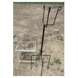 Small Metal Table and Plant Stand