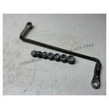 Long Reach Ratcheting Wrench and Sockets