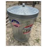Metal Garbage Can Lot 2