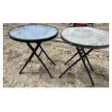 2 Small Folding Outdoor Tables Lot 2