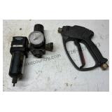 Air Filter Regulator & Pressure Washer Gun