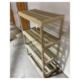 Plastic Shelf Unit Lot 1