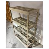 Plastic Shelf Unit Lot 2