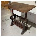 Table with Magazine Rack