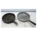 Cast Iron and Aluminum Fry Pans