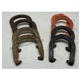 Plastic and Metal Game Horseshoes