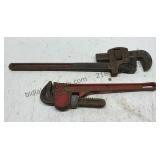 Adjustable Pipe Wrenches Lot 1
