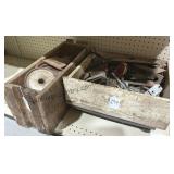 Hardware in Crate and Dolly Cart