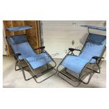 2 - Folding Lounge Chairs