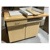 Cabinet with Butcher Block Top
