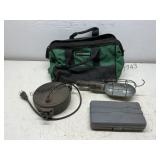 Driver Set, Trouble Light, and Tool Bag