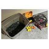 Tool Box, Flashlights, and Christmas Lights
