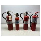 4 Fire Extinguishers