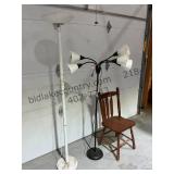 2 Floor Lamps and Chair