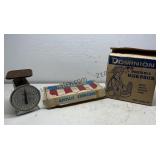 Vintage Hair Dryer, Exerciser, Scale