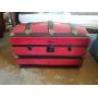 Red humpback trunk, 2 levels of storage, items