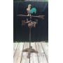Free-standing, cast-iron weathervane