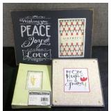 (2) Wall Decor Frames & (1) Picture Insert Book