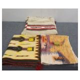 (3) Native American Motif Blankets